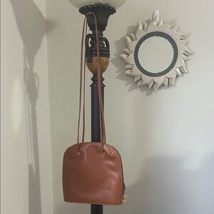 Real leather Brown Crossbody Bag due fratelli made in Canada